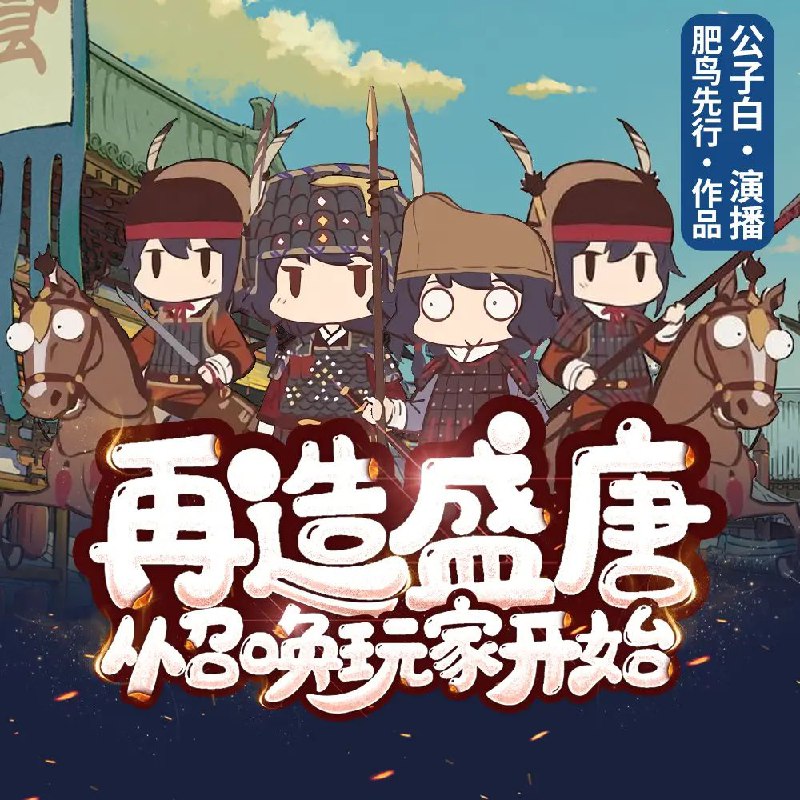 名称：多人有声剧《再造盛唐从召唤玩家开始》主播：公子白 1132集完描述：在《大唐风云》这款游戏里，只要你足够努力，就可以从搬砖、送信的炮灰，升级为指挥万军作战的将军，统领一方的太守