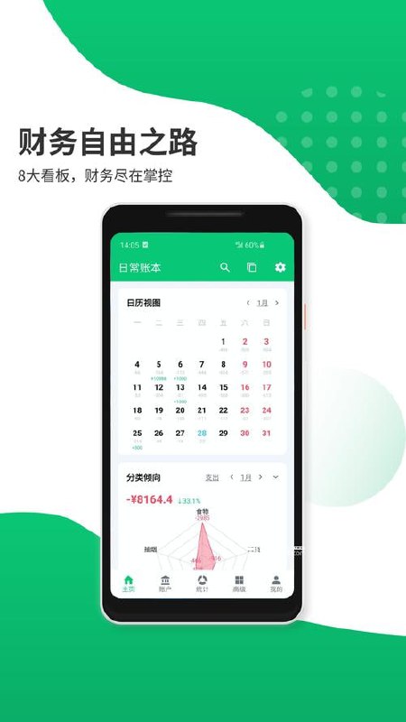 名称：薄荷记账 v10.8.0 记录每天的支出收入，解锁会员版描述：薄荷记账，您的一站式财务管理助手