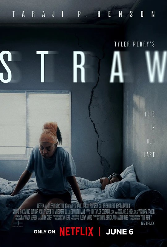 名称：救命稻草 Straw (2025) 美影 官方简中硬字幕描述：一名单亲妈妈(塔拉吉·P·汉森 饰)过着困顿的日子，生活混乱失序，甚至无意间成为罪案嫌疑犯