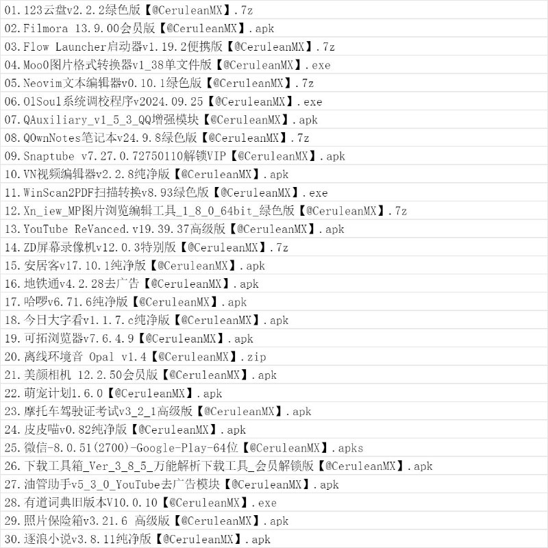 名称：10月最新破解软件合集1022期. 每日更新描述：10 月合集总链