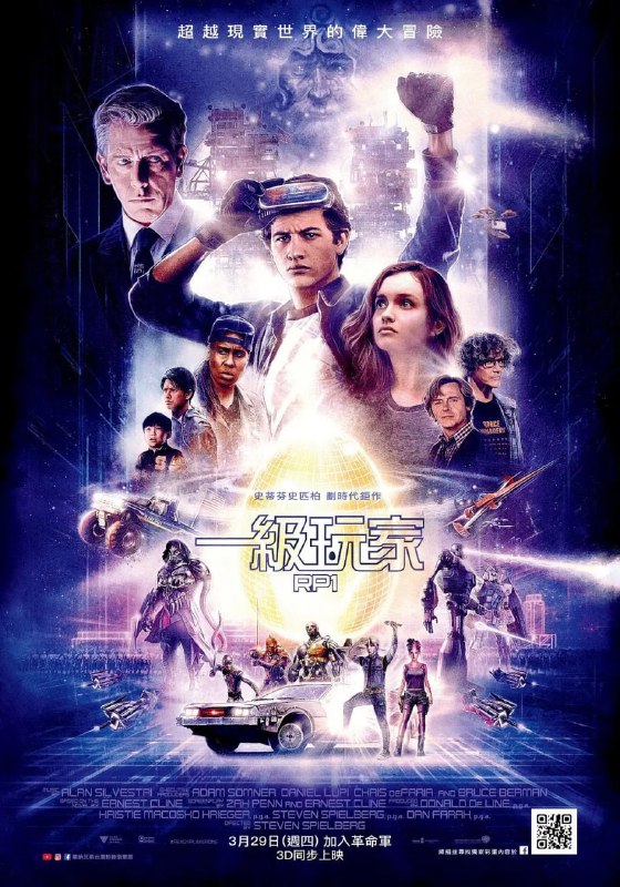 名称：头号玩家 Ready Player One (2018)描述：故事发生在2045年，虚拟现实技术已经渗透到了人类生活的每一个角落