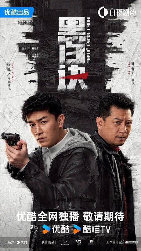 名称：黑白诀（2024）4K SDR 60帧 高码率 更至EP20描述：年轻警察韩证飞（杨旭文 饰）从省城被下派到羊泉县与老刑警任中华（田雨 饰）合作办案