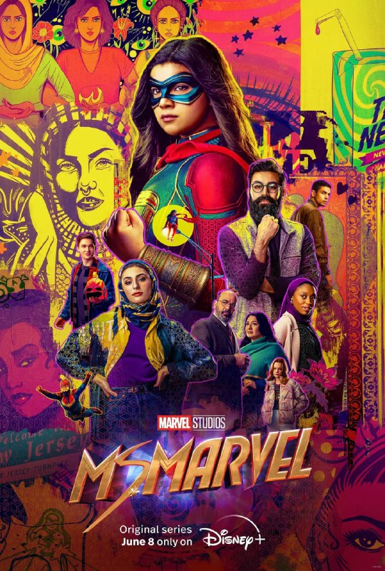 名称：惊奇少女 Ms. Marvel (2022)  全6集 1080P高码 .描述：漫威影业的原创系列《惊奇少女》讲述了在美国泽西市的穆斯林少女——卡玛拉·克汗的成长故事