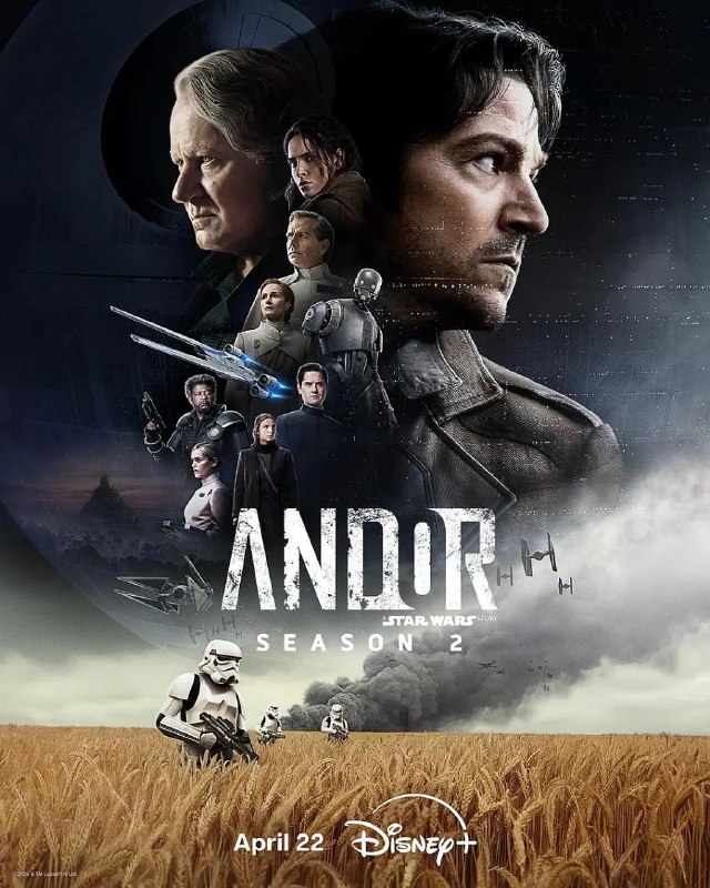名称： 安多 第二季 更至03/12集 /Andor [中英双字][1080P/4K][美国][豆瓣9.0][2025][内附第一季]描述：战火即将点燃，反抗即将崛起