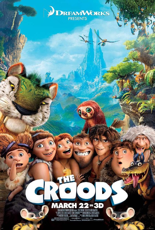 名称：疯狂原始人.The.Croods.1-2部合集.Bluray.1080p描述：原始人咕噜一家六口在老爸Grug（尼古拉斯·凯奇 Nicolas Cage 配音）的庇护下生活