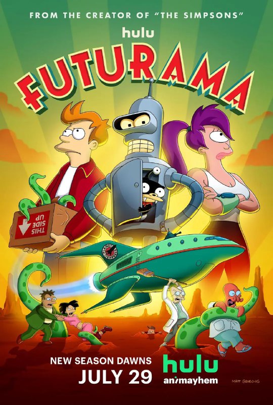 名称：飞出个未来 第十二季 Futurama Season 12 (2024) 更新10 中英字幕描述：这是未来新季节的黎明!链接：