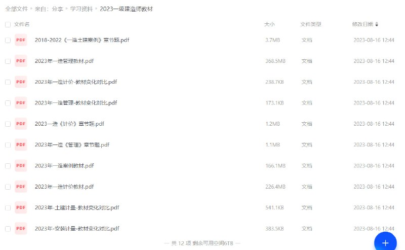 #夸克云盘联合投稿#夸克云盘发布频道资源名称：2023一级建造师教材描述：一建考试复习资料，有需要的转存链接: 