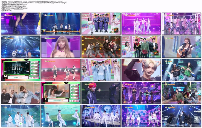 名称：【1080P 无字幕 TXT/ILLIT//NCT DREAM】音乐银行 第1201期 (2024-04-05)描述：【1080P 无字幕 TXT/ILLIT//NCT DREAM】音乐银行 第1201期 (2024-04-05)链接：