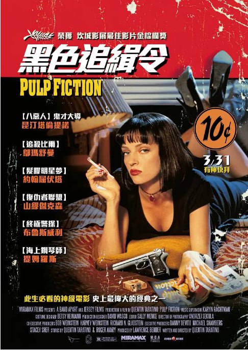 名称：[低俗小说][1994][外挂双语字幕][4K HDR][31.3G]描述：通过多个看似独立却又相互关联的故事，展现洛杉矶底层社会的荒诞与暴力