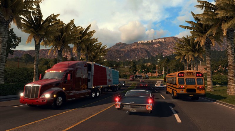 名称：美国卡车模拟/American Truck Simulator/全dlc描述：《美国卡车模拟》是由SCSSoftware制作发行的一款模拟运输游戏