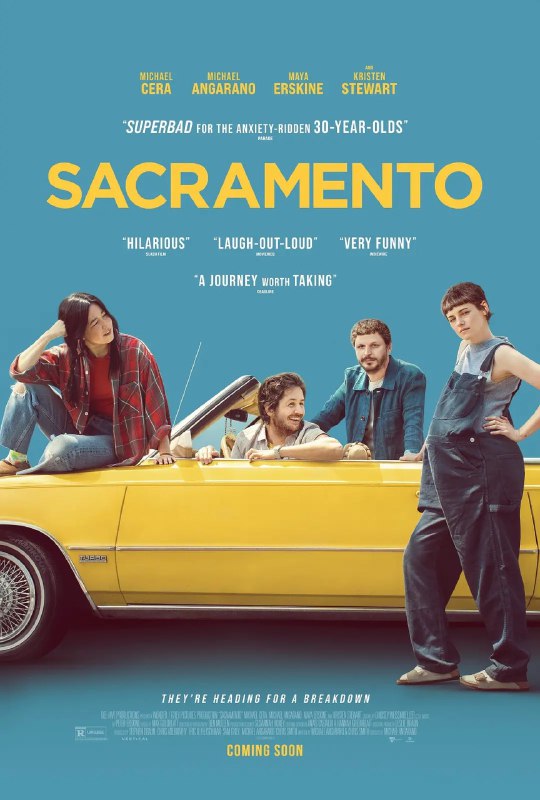 名称：萨克拉门托 / Sacramento (2024) 描述：美国喜剧剧情片，讲述两位老友在加州萨克拉门托重聚，面对生活困境与过往恩怨，通过旅程找回友情与自我，轻松幽默又感人