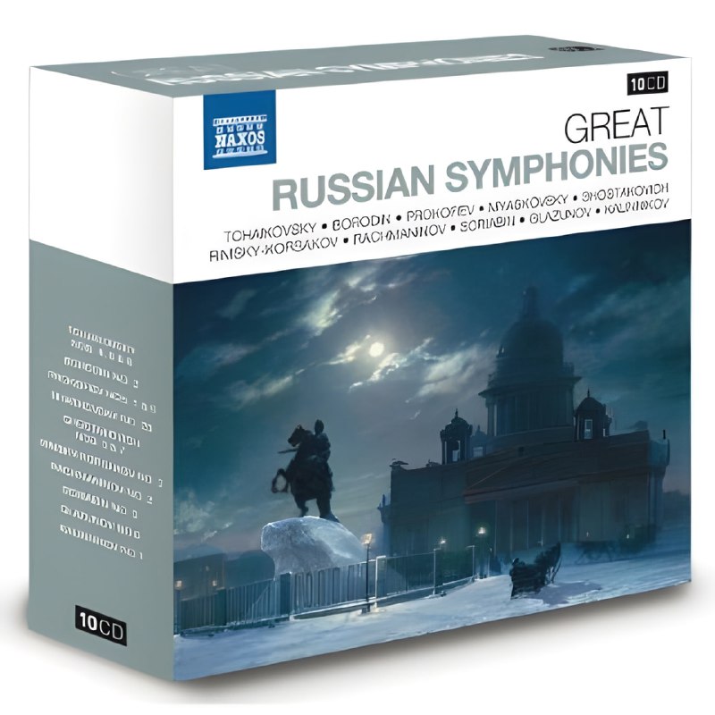 名称：【16bit 44.1kHZ Flac】拿索斯25周年系列 06-Great Russian Symphonies描述：本集为乐迷精选最受欢迎的俄罗斯交响曲；俄罗斯的交响曲作品与西欧各国相比是发展稍晚，但是俄罗斯浓烈的民谣色彩与热情奔放的情感，使得俄国交响曲有别于西欧，特别有股豪放的气势