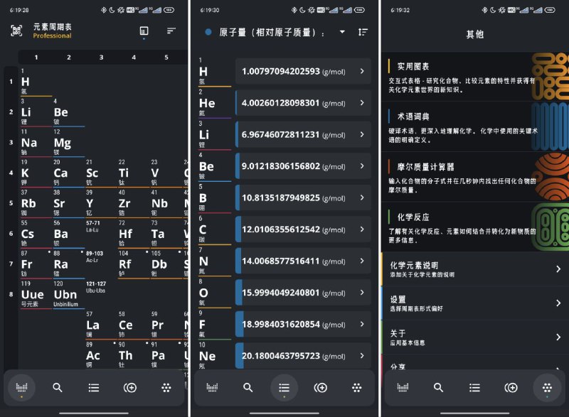 名称：元素周期表专业版 - 3.5.2描述：化学品在你的口袋里化学是研究化学元素、其化合物和化学反应产生的转化的科学