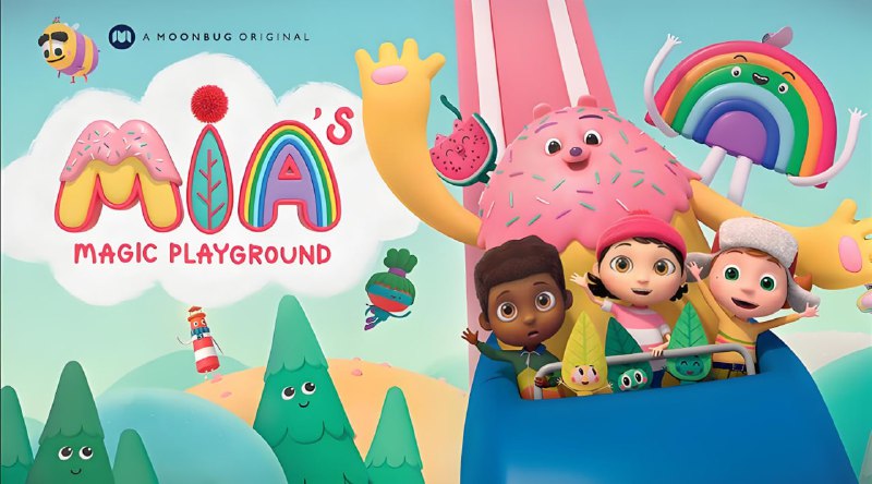 名称：少儿英语启蒙动画《Mia的魔法游乐场 Mia's Magic Playground (动画+台词本) 》描述：专为2-7岁儿童‌设计，主打英语启蒙教育与奇幻探索主题‌