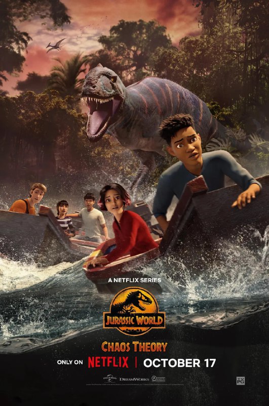 名称：【动漫】侏罗纪世界：混沌理论 第二季 Jurassic World Chaos Theory Season 2 (2024)描述：故事发生在白垩纪营地事件的六年后，“努布拉六人组”的成员们正努力在岛上找到自己的立足点，在一个充满恐龙和想要伤害它们的人的世界里航行