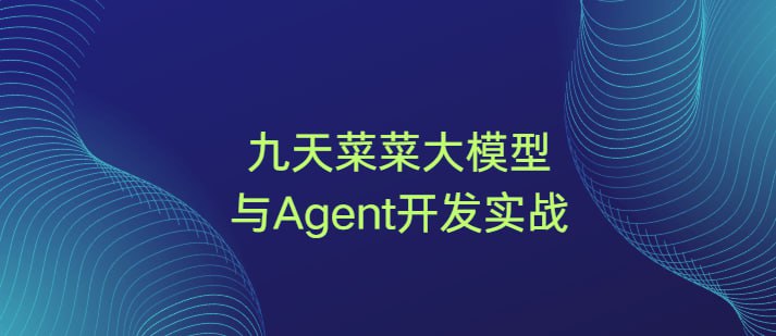 名称：九天菜菜-大模型与Agent开发实战描述：《九天菜菜-大模型与Agent开发实战》课程全面涵盖了大模型与Agent的开发、部署、微调及实战应用