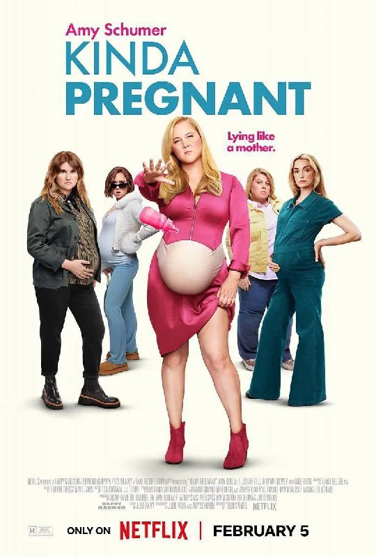 名称：肚假情真 Kinda Pregnant (2025)描述：密友好孕当头，兰妮（艾米·舒默 Amy Schumer 饰）嫉妒在心头，于是也假装有孕，却在挺着假孕肚的同时意外邂逅梦中情人