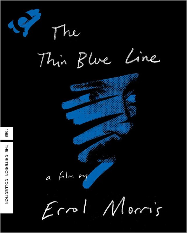 名称：细细的蓝线 / The Thin Blue Line (1988) 描述：由埃罗尔·莫里斯执导的美国纪录片，通过对1976年达拉斯警察谋杀案的调查，讲述兰德尔·亚当斯被错误定罪的真实故事