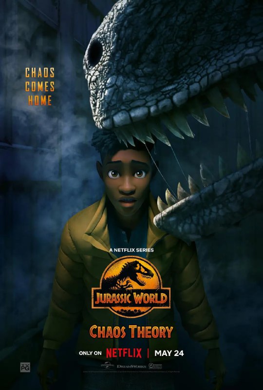 名称：【动漫】侏罗纪世界：混沌理论 第一季 Jurassic World Chaos Theory Season 1 (2024)描述：年轻的古生物学家达里厄斯·鲍曼在加利福尼亚州的荒野中发现了活恐龙