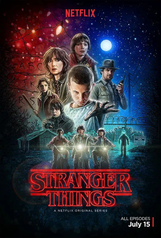 名称：怪奇物语 Stranger Things 四季合集描述：故事发生在上世纪 80 年代的美国霍金斯小镇，一个小男孩神秘失踪，他的朋友、家人以及当地警察开始寻找答案，随着拥有超能力的女孩 Eleven 的出现，一个关于秘密实验和超自然力量的神秘事件被逐渐揭开