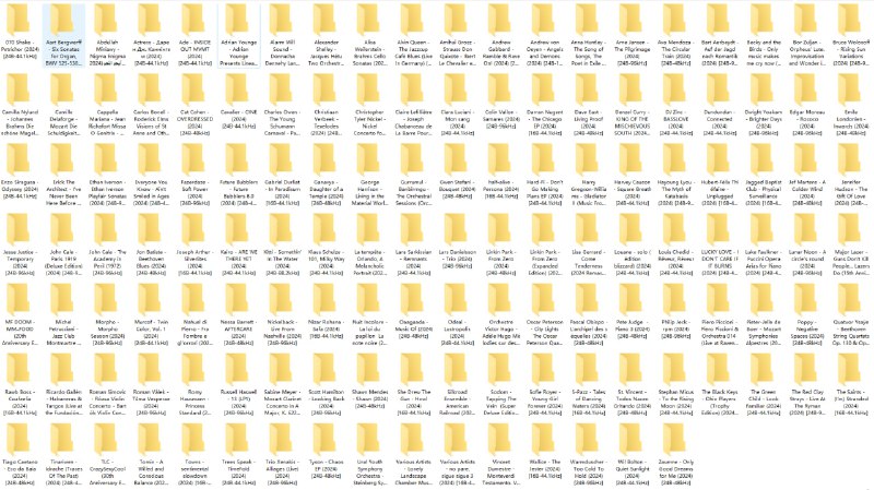 名称：【无损FLAC格式】2024年11月15日发行的136张新专辑描述：可以重点关注：Gwen Stefani、Jennifer Hudson、Linkin Park、Major Lazer、Nickelback、Shawn Mendes、TLC链接：