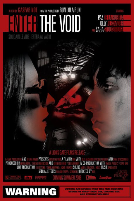名称：[遁入虚无][2009][外挂中字][1080P蓝光][13.1G]描述：加斯帕・诺以 “濒死体验” 为视角的实验电影，东京毒贩奥斯卡(内森奈尔・布朗 饰)中枪后灵魂出窍，俯瞰自己的尸体、回忆童年创伤，并见证妹妹琳达(帕兹・德拉维尔塔 饰)陷入堕落