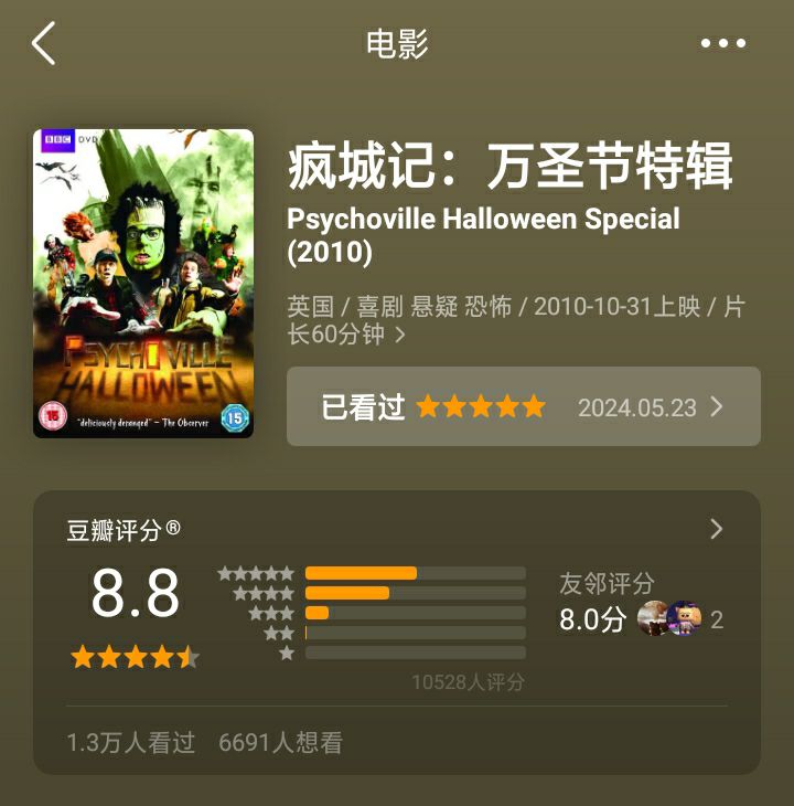 名称：九号秘事 主创 前作  疯城记 万圣节 特别集 加长版描述：9号秘事 主创 前作 疯城记 两季全 1080p 中英字幕 含万圣节 特别集 《疯城记》 以长达一小时的万圣节特别鬼片回归