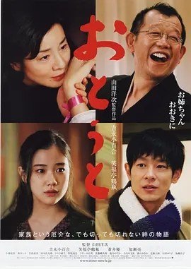 名称：弟弟 おとうと (2010)丨8.0分描述：导演: 山田洋次 编剧: 平松惠美子 / 山田洋次 主演: 吉永小百合 / 笑福亭鹤瓶 / 苍井优 / 加濑亮 / 小林稔侍 / 更多... 类型: 剧情 制片国家/地区: 日本 语言: 日语 上映日期: 2010-01-30(日本) 片长: 126分钟 又名: 给弟弟的安眠曲(港) / 春之樱：吟子和她的弟弟(台) / 年轻的弟弟 / 关于她的弟弟 / About Her Brother / Younger Brother / 姐弟情深 IMDb: tt1345834 剧情简介 东京一隅，温柔善良的高野吟子（吉永小百合 饰）独自打理着去世丈夫留下来的药店