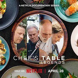 🎬 主厨的餐桌：名厨云集 / Chef's Table: Legends (2025)📝 描述：Netflix美食纪录片新季，汇聚全球传奇主厨，展现其烹饪哲学与人生故事