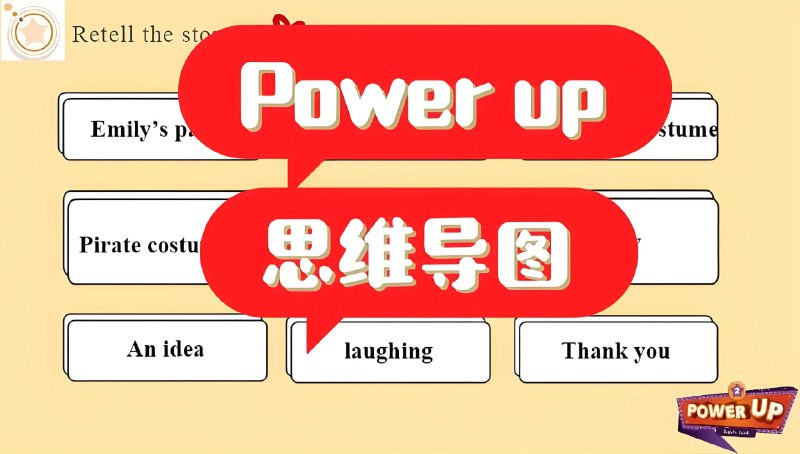 名称：《Power Up》剑桥教材跨学科思维导图描述：PU是一套使用广泛，口碑极好的教材