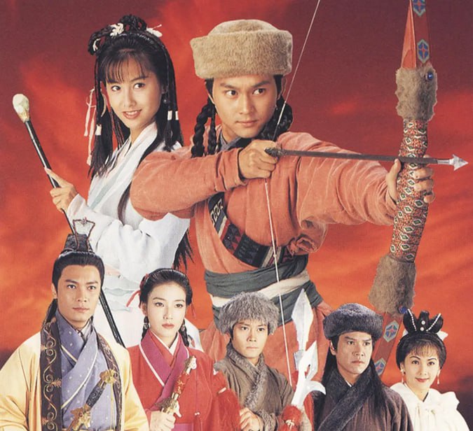名称：[港剧][射雕英雄传][1994][全35集][国语中字][1080P高码][单集1.3G][45G].描述：改编自金庸同名小说，讲述了郭靖（张智霖饰）从一个憨厚老实的少年，在经历了各种奇遇和磨难后，成长为一代大侠的故事