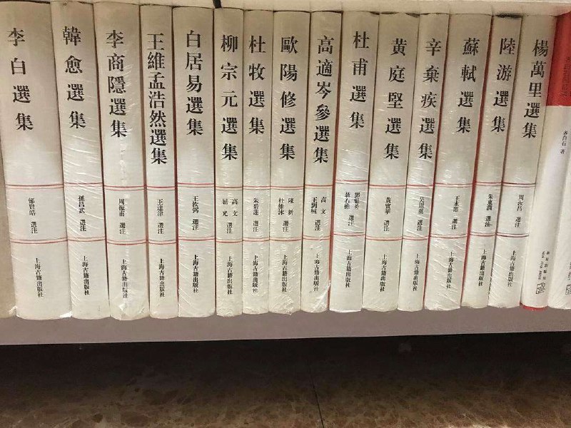 名称：中国古典文学名家选集（全17册）描述：《中国古典文学名家选集》（全17册）由上海古籍出版社出版，精选了唐宋至清代众多文学名家的代表作品，如韩愈、李白、杜甫、苏轼等，涵盖诗词、散文等多种文体