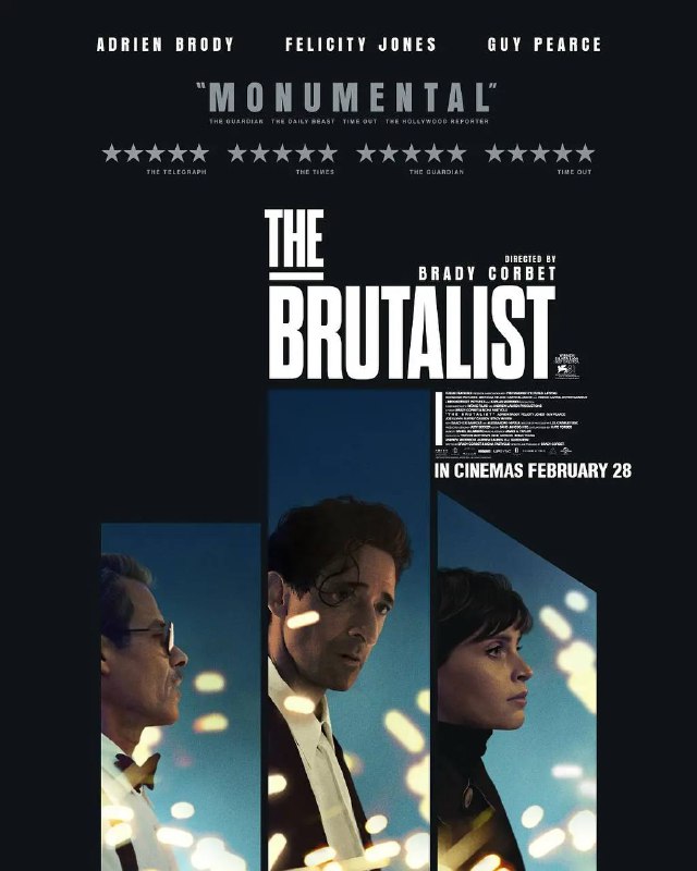 名称：粗野派；粗野主义者 The Brutalist(2024) [高清]·描述：故事围绕匈牙利出生的犹太建筑师拉斯洛·托斯与妻子埃尔兹贝特展开