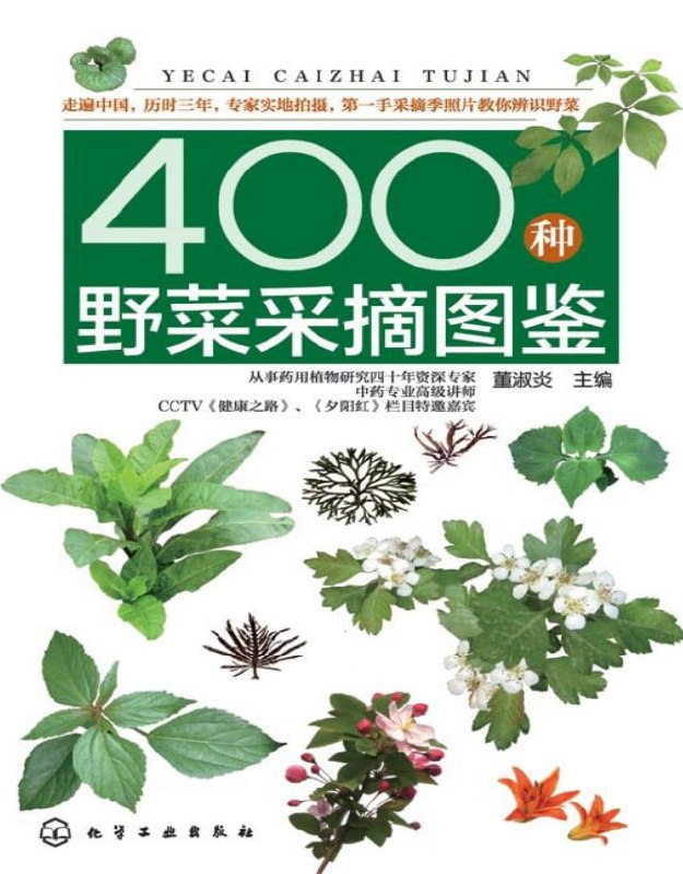 名称：《400种野菜采摘图鉴》辨识野菜PDF描述：一本专注于野菜资源的实用指南，旨在帮助读者认识和了解各种野菜的特征、采摘方法以及食用价值