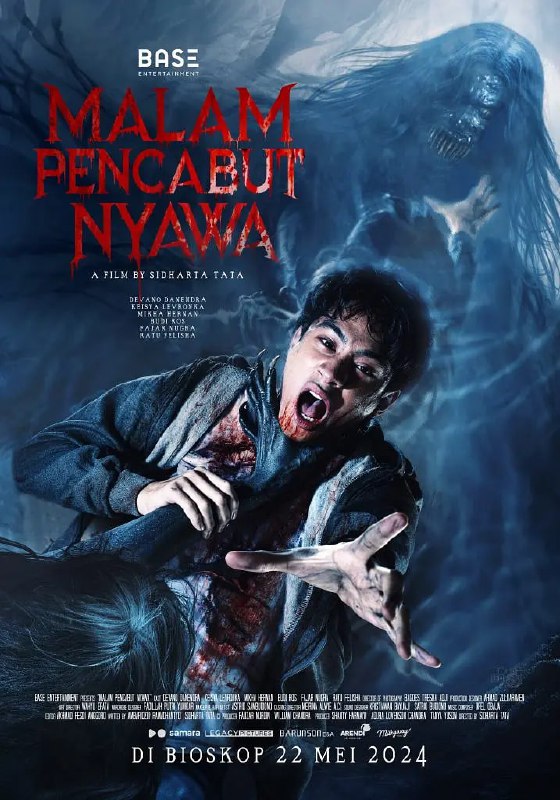 名称：夺命梦魇 Malam Pencabut Nyawa (2024)描述：导演: Sidharta Tata编剧: Ragiel JP / Ambaridzki Ramadhantyo / Sidharta Tata主演: Devano Danendra / Keisya Levronka / Mikha Hernan类型: 惊悚 / 恐怖 / 奇幻制片国家/地区: 印度尼西亚 / 韩国语言: 印度尼西亚语上映日期: 2024-05-22(印尼)片长: 112分钟链接：