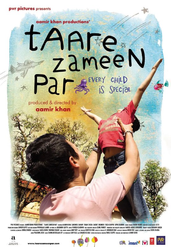 名称：地球上的星星 Taare Zameen Par (2007)描述：对于8岁的男孩伊夏（达席尔·萨法瑞 Darsheel Safary 饰）来说，世界是充满了惊奇和快乐的万花筒，他正在用一切他能够想到的方式和这个陌生的世界进行着交流，同时也充分的享受着大地万物慷慨的赠与