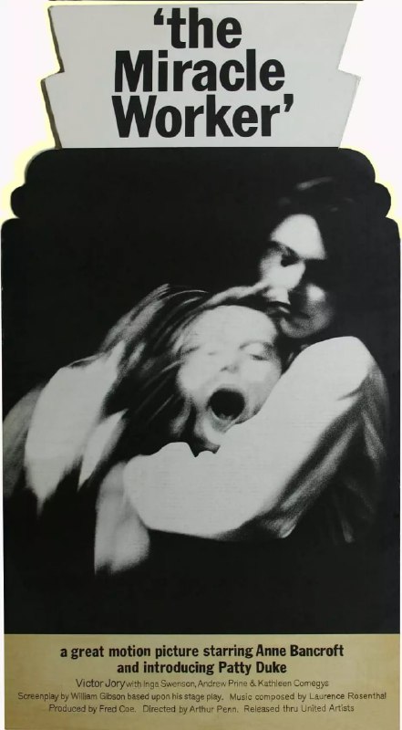 名称：奇迹创造者 The Miracle Worker (1962)描述：在很小的时候，一场可怕的疾病夺走了少女海伦凯勒(帕蒂·杜克 Patty Duke 饰)的视力、听力和声音，让她坠入了无边无尽的孤独和黑暗之中，看到女儿绝望痛苦的模样，海伦的父母无能为力