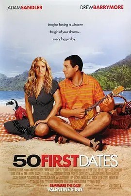 名称：初恋50次 50 First Dates (2004)丨7.9分描述：导演: 彼得·西格尔 编剧: 乔治·温 主演: 亚当·桑德勒 / 德鲁·巴里摩尔 / 罗伯·施奈德 / 西恩·奥斯汀 / 卢西亚·斯杜斯 / 更多... 类型: 喜剧 / 爱情 制片国家/地区: 美国 语言: 英语 / 夏威夷语 / 汉语普通话 上映日期: 2004-06-25(中国大陆) / 2004-02-13(美国) 片长: 99分钟 又名: 初恋五十次 / 50次初恋 / 每天爱你第1次 / 我的失忆女友 / 我的失恋女友 / 第50次求婚 IMDb: tt0343660 剧情简介 亨利·罗斯（亚当·桑德勒）是个典型的花花公子，他最擅长的事就是以不同的身份，让美女迷恋上他，并在事后，迅速从关系中脱身