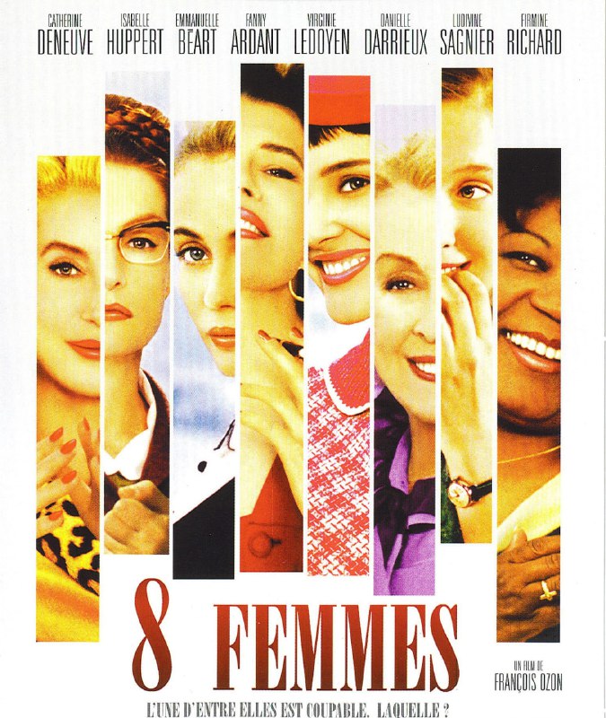 名称：八美图 8 femmes (2002)描述：圣诞节前夕，一个富裕人家正在忙着筹备圣诞