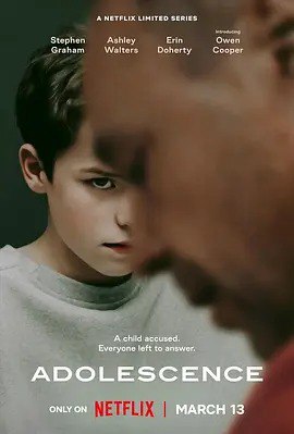 🎬 名称： 混沌少年时📝 描述：一名少年被控杀人，他的双亲、治疗师和负责此案的侦探都想找到背后的真相