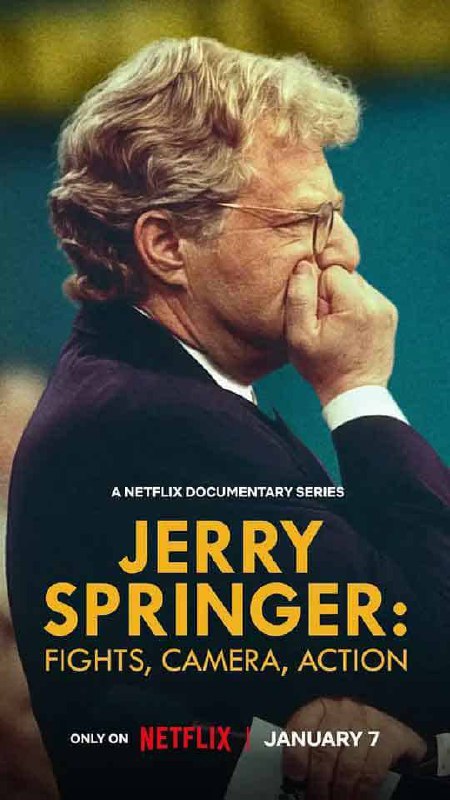 名称：杰瑞·斯普林格：脱口秀劲爆内幕揭秘 Jerry Springer: Fights, Camera, Action (2024)描述：这部令人瞠目结舌的纪录片深入美国最具争议的脱口秀节目幕后，揭露其镜头内外的最大丑闻