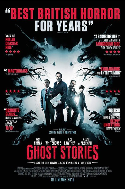 名称：鬼故事 Ghost Stories (2017) 1080P 5.6G .描述：英国知名舞台剧《鬼故事》将被搬上大银幕，新片主演马丁·弗瑞曼、乔治·麦凯、安迪·尼曼等