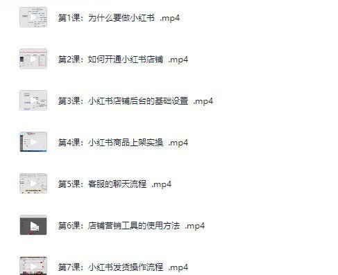 名称：《小红书电商运营·从入门到精髓》价值两千多[mp4]描述：从入门到精髓链接：