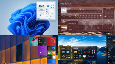 名称：Rainmeter(雨滴桌面) v4.5.21 官方版 【PC桌面美化软件】描述：雨滴桌面是Windows皮肤软件，提供多种桌面小工具和皮肤包，可自定义桌面