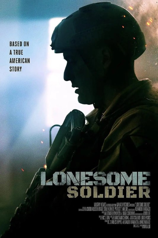 名称：孤独的士兵 Lonesome Soldier (2023)描述：根据一个真实的美国故事改编，《孤独的士兵》讲述了杰克逊·哈洛的生活，从年轻的梦想家到被困扰的退伍军人，在这部对PTS(D)的悲惨描绘中，它不仅对士兵，而且对他们所爱的人产生了影响