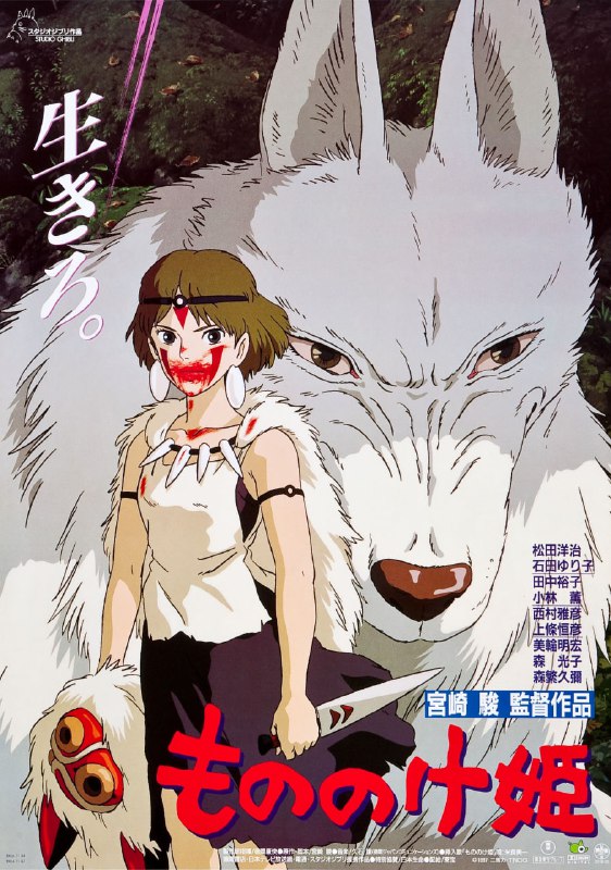 名称：幽灵公主 / Princess Mononoke / もののけ姫 (1997) 外挂中字描述：为了拯救危难中的村民，阿斯达卡的右手中了凶煞神的诅咒