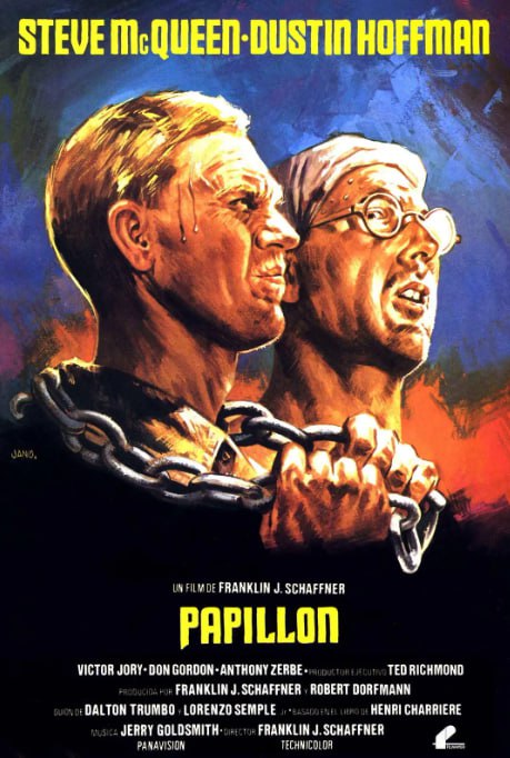 名称：[巴比龙][1973][国英多音轨][1080P蓝光][8.4G]描述：根据真实事件改编，银行小职员亨利(史蒂夫・麦奎因 饰)被诬陷谋杀入狱，为越狱与伪造证件的知识分子德加(达斯汀・霍夫曼 饰)结成同盟