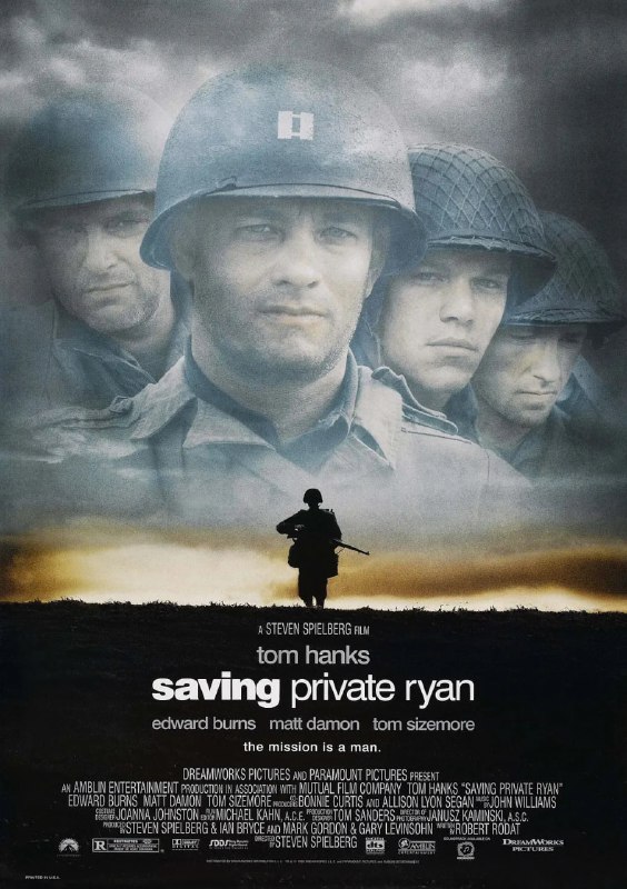 名称：拯救大兵瑞恩 Saving Private Ryan (1998)【Hybrid.2160p.UHD.BluRay.DV.HDR10+.DDP7.1.x265 内封简繁英多国字幕 汤姆·汉克斯】描述：豆瓣评分9.1分