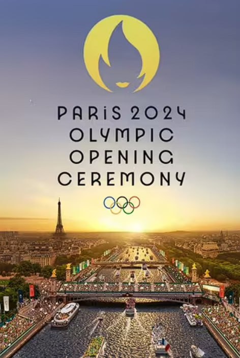 名称：2024年第33届巴黎奥运会开幕式 Paris 2024 Olympic Opening Ceremony (2024)描述：电影简介开幕式于2024年7月26日举行，计划在巴黎的标志性地标——埃菲尔铁塔前进行