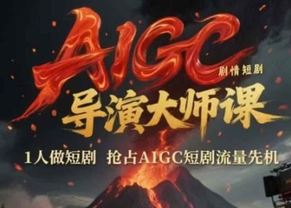 《AIGC剧情短剧导演大师流量课》掌握AIGC技术，快速打造爆款短剧，提升导演创作效率与流量变现能力️ #AIGC导演课 #AIGC剧情短剧导演大师流量课 #短视频平台 2025-07-20 22:40:03🔗 